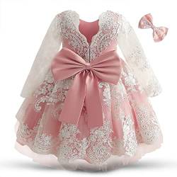 NNJXD Blumenmädchen Baby Spitze Prinzessin Party Pageant Kleid Tutu Hochzeitskleid 790 Rosa Größe (120) 4–5 Jahre von NNJXD
