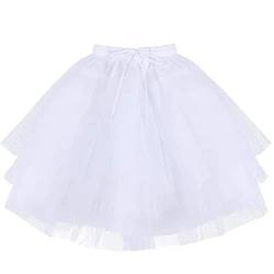 NNJXD Kids Short Hoopless Petticoat Mehrlagiger Tüll-Krinoline-Unterrock für Mädchen von NNJXD