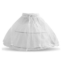 NNJXD Mädchen Fluffy Petticoat Hochzeit Geburtstage Kleider Krinoline Prom Underskirt Bustle von NNJXD