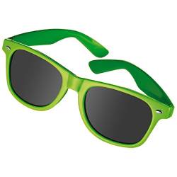 NO BRAND 10 Stück Sonnenbrille im Nerdlook - UV 400 zertifiziert - Hochwertiger Kunststoffrahmen (10 Stück apfelgrün) von NO BRAND