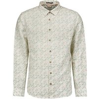 NO EXCESS Langarmhemd Shirt Allover Printed With Linen von NO EXCESS
