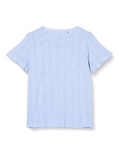 NOA NOA MINIATURE Girl's Mini Organic Cotton Pointelle T-Shirt, Serenity, 11 Years von NOA NOA MINIATURE