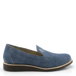 Veganer Bio-Slipper für Ihn Donato, Farbe: Blau, Schuhgröße: 39 von NOAH Italian Vegan Shoes