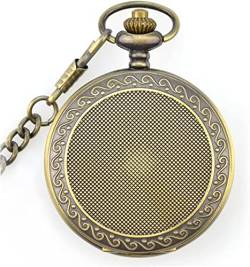 NOALED Vintage Taschenuhr Herren Wellenmuster Mechanische Uhren Anhänger Handaufzug Römische Ziffern Halskette Uhren Vatertag, Standard von NOALED