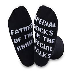 Vater der Braut Hochzeitssocken Spezialsocken für die besonderen Spaziergänge Hochzeit Geschenk Socken Hochzeit Walk Socken Gr. M, Vater Braut von NOBAND