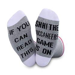 Fußballsocken mit Aufschrift "The Soccer Game Is On", Buccaneers, M von NOBRANDS