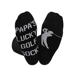 Golf-Geschenk für Opa Papas Glückssocken Neuheit Golfsocken für Männer Vatertagsgeschenk Gr. M, Lucky Golf Papa Eu von NOBRANDS