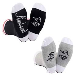 Socken für Brautpaar, Geschenk für Ehemann, zukünftige Ehefrau Gr. M, Ehemann zu sein Frau zu sein. von NOBRANDS