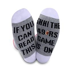 Socken mit Aufschrift "If You Can Read This SHHH The Soccer Game Is On" Gr. M, 49er von NOBRANDS