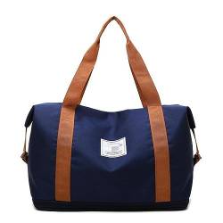 NOGRAX Schulrucksack Reisetasche Große Kapazität Männer Handgepäck Reise Duffle Taschen Wochenendtaschen Frauen Multifunktionale Reisetaschen-Dunkelblau von NOGRAX