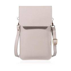 NOKDAL Handytasche Damen Umhängetasche Handytasche mit Geldbörse zum Umhängen Damen Handytasche zum Umhängen Kleine Crossbody Handytasche Handy Handtasche Touchscreen Handytaschen für Frauen-Grau von NOKDAL