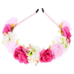 Blumenkronen-Stirnband Haarband Boho-Kopfschmuck Braut-Brautjungfern-Tiara Für Hawaiianische Sommer-Strand-Hochzeitsfeier A von NOLITOY