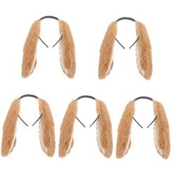 NOLITOY 5 Stücke Ohren Bevorzugen Plüsch Jahre Geschenke Reifen Halloween Schöne Niedliche Haarbänder Hasen Mädchen Chinesisches Kaninchen Weihnachten Haar Hochzeit Stirnband von NOLITOY