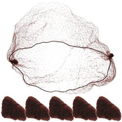 NOLITOY Haarnetz 50 Stück Elastizität Unsichtbares Elastisches Netz Perückennetze Für Haarknotenherstellung Ballett Tänzer Küche Lebensmittelservice 50 Cm Kaffee von NOLITOY