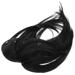 NOLITOY Kunsthaar-Topper Clip-In-Haarteile Mit 360°- -Perücke Für Frauen Mit Schütterem Haar Schwarz von NOLITOY