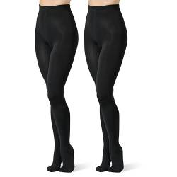 NOLOGO Thermo Leggings Damen mit Fuß Alaska - Thermohose Damen 300 Den, Thermo Strumpfhose Damen, Gefütterte Strumpfhose Ski, Strumpfhosen Damen Winter Moto, Strumpfhose Gefüttert Atmungsaktive von NOLOGO KATIACALZE