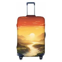 NONHAI Reisegepäck-Abdeckung, Schutz für aufgehende Sonne, waschbar, elastisch, Koffer-Schutz, kratzfest, passend für 45,7 - 81,3 cm Gepäck, Schwarz , xl von NONHAI