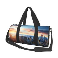 New York City Skyline Reisetasche für Herren und Damen, Sport, Turnbeutel, faltbar, Wochenendtasche, Handgepäck, Übernachtungstasche, für Reisen, Schwimmen, Basketball, New York City Skyline, von NONHAI