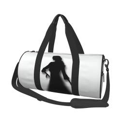 Reisetasche für Herren und Damen, Motiv: Sonnenuntergang, ländlicher Blick, Sport, Turnbeutel, faltbar, Wochenendtasche, Handgepäck, Übernachtungstasche, für Reisen, Schwimmen, Basketball, The Shadow von NONHAI