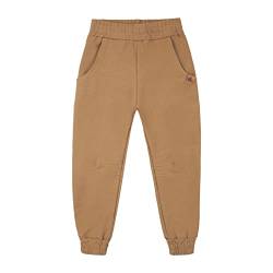 NONU Kids IGO Jogginghose für Jungen I Hose Kinder aus Baumwolle Sporthose Outdoorhose I Kinder Kleidung, braun, 116/122 von NONU Kids