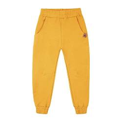 NONU Kids IGO Jogginghose für Jungen I Hose Kinder aus Baumwolle Sporthose Outdoorhose I Kinder Kleidung, gelb, 104/110 von NONU Kids