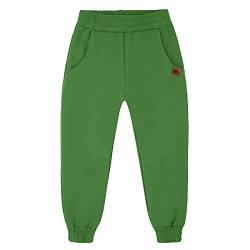 NONU Kids IGO Jogginghose für Jungen I Hose Kinder aus Baumwolle Sporthose Outdoorhose I Kinder Kleidung, grün, 116/122 von NONU Kids