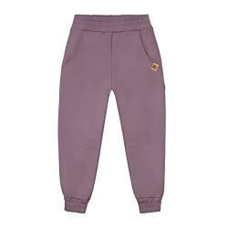 NONU Kids IGO Jogginghose für Mädchen I Hose Kinder I Baumwolle, Sporthose Mädchen I Outdoorhose Kinder Kleidung I Lila 140/146 von NONU Kids