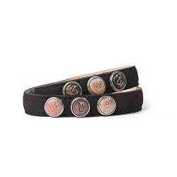 Noosa Armband Wrap Bracelet Petite Double Skinny black, Grösse:XS von NOOSA-Amsterdam