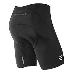 NOOYME Radlerhose Herren Fahrradhose Herren gepolstert 4D Elastische Radlerhose Herren mit Sitzpolster Atmungsaktive Leichte Radhose aus Polyamid und Spandex Fahrradhose Herren von NOOYME