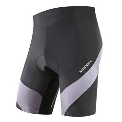 NOOYME Radlerhose Herren Fahrradhose Herren gepolstert 4D Elastische Radlerhose Herren mit Sitzpolster Atmungsaktive Leichte Radhose aus Polyamid und Spandex Fahrradhose Herren von NOOYME