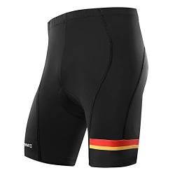 NOOYME Radlerhose Herren mit Sitzpolster 4D Fahrradhose Herren Schnelltrockende& Elastische Radhose Herren– Verbesserte Elastizität und Luftdurchlässigkeit Radlerhose Herren von NOOYME