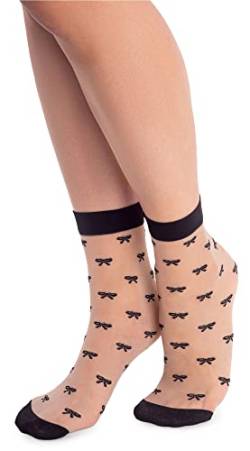 NOQ Modische gemusterte Damensocken Fancy Strümpfe Sheer Pop Free Size, Get Skin von NOQ