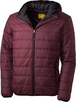 NORDCAP Herren Stepp-Jacke in Daunenoptik, Outdoorjacke, tolle Übergangs- & Winterjacke, 100% Wattierung, Bordeaux, 3XL von NORDCAP