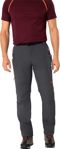 NORDCAP Herren Thermohose, Funktionelle Sporthose lang, Wasserabweisende, atmungsaktive Wanderhose, Lange Freizeithose für Männer, Anthrazit, Gr. 25 von NORDCAP