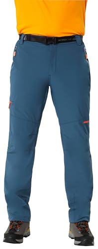 NORDCAP Herren Thermohose, Funktionelle Sporthose lang, Wasserabweisende, atmungsaktive Wanderhose, Lange Freizeithose für Männer, Petrol, Gr. 24 von NORDCAP