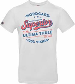 NORDGARD Shirt Superior Wikinger Shirt (as3, Alpha, m, Regular, Regular, weiß) von NORDGARD