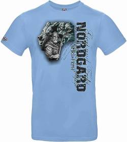 NORDGARD Viking T Shirt GERI (L, himmelblau) von NORDGARD