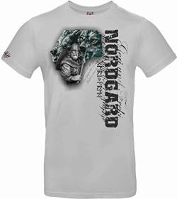 NORDGARD Viking T Shirt GERI (S, hellgrau) von NORDGARD