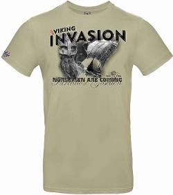 NORDGARD Viking T Shirt Norsemen (XL, Sand) von NORDGARD