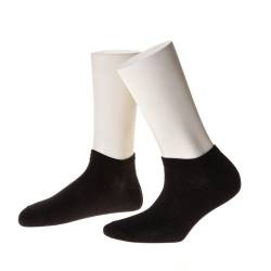 NORDPOL Sneaker-Socken für Damen unifarben aus Baumwolle, 1 Paar, schwarz, Made in Germany, Gr. 39-42 von NORDPOL-Strümpfe