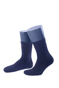 NORDPOL Vollplüsch"ABS" Stoppersocken für Damen und Herren aus Baumwolle, 1 Paar, schwarz, Made in Germany, Gr. 43-46 von NORDPOL-Strümpfe