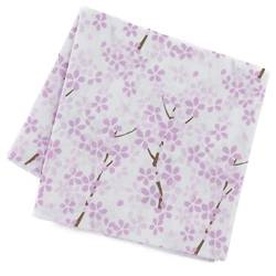 NOREN Unisex-Erwachsene 4524 Taschentuch, Kleine Sakura-weiß, 19.7×19.7inch von NOREN