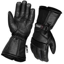 NORMAN Thermo Motorrad Motorrad Leder Handschuhe Wasserdicht Schutz Winter Sommer (XXL) von NORMAN