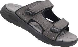 Herren Sabots Schuhe Sandalette Pantoletten Slipper Sommer Nr. 9205 (d.grau, Numeric_41) von NORN