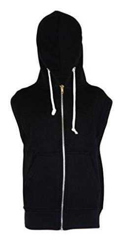NOROZE Männer Sleeveless Sweatshirt Hoodies Top (XL, Schwarz) von NOROZE