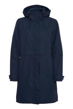 NORTH BEND NBMalika Damen Parka wasserdicht winddicht atmungsaktiv Winterjacke mit Wassersäule 8000mm W-PRO Wetterschutzsystem, Größe:42, Farbe:Navy Blazer (2048) von NORTH BEND