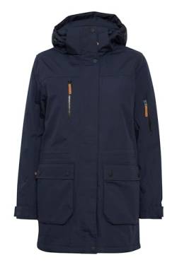 NORTH BEND NBWanda Damen Outdoorjacke wasserdicht winddicht atmungsaktiv Funktionsjacke mit Wassersäule 10000mm W-PRO Wetterschutzsystem, Größe:44, Farbe:Navy Blazer (2048) von NORTH BEND