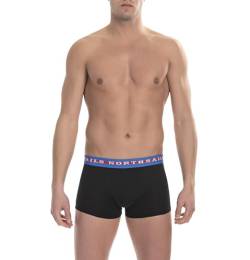 NORTH SAILS Boxer (2er-Pack) – Herren – Stretch-Baumwolle (Schwarz (Elastisch Zweifarbig) L) von NORTH SAILS