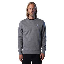 NORTH SAILS Herren Crewneck W/Logo Sweatshirt, Medium Grey Melange, S von NORTH SAILS