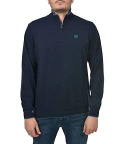 NORTH SAILS Herren Half Zip 12gg Pullover, Marineblau, M von NORTH SAILS